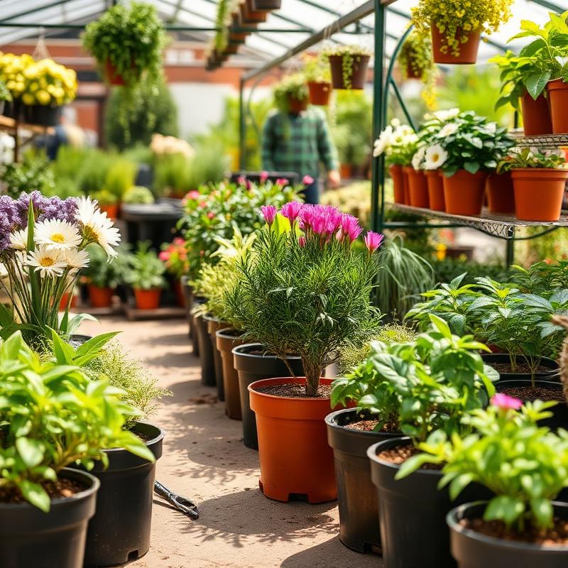 Práce s rostlinami v zahradnictví